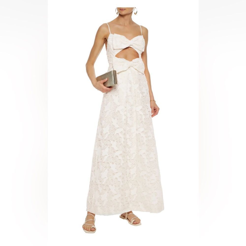 NWOT zimmermann bow lace gown